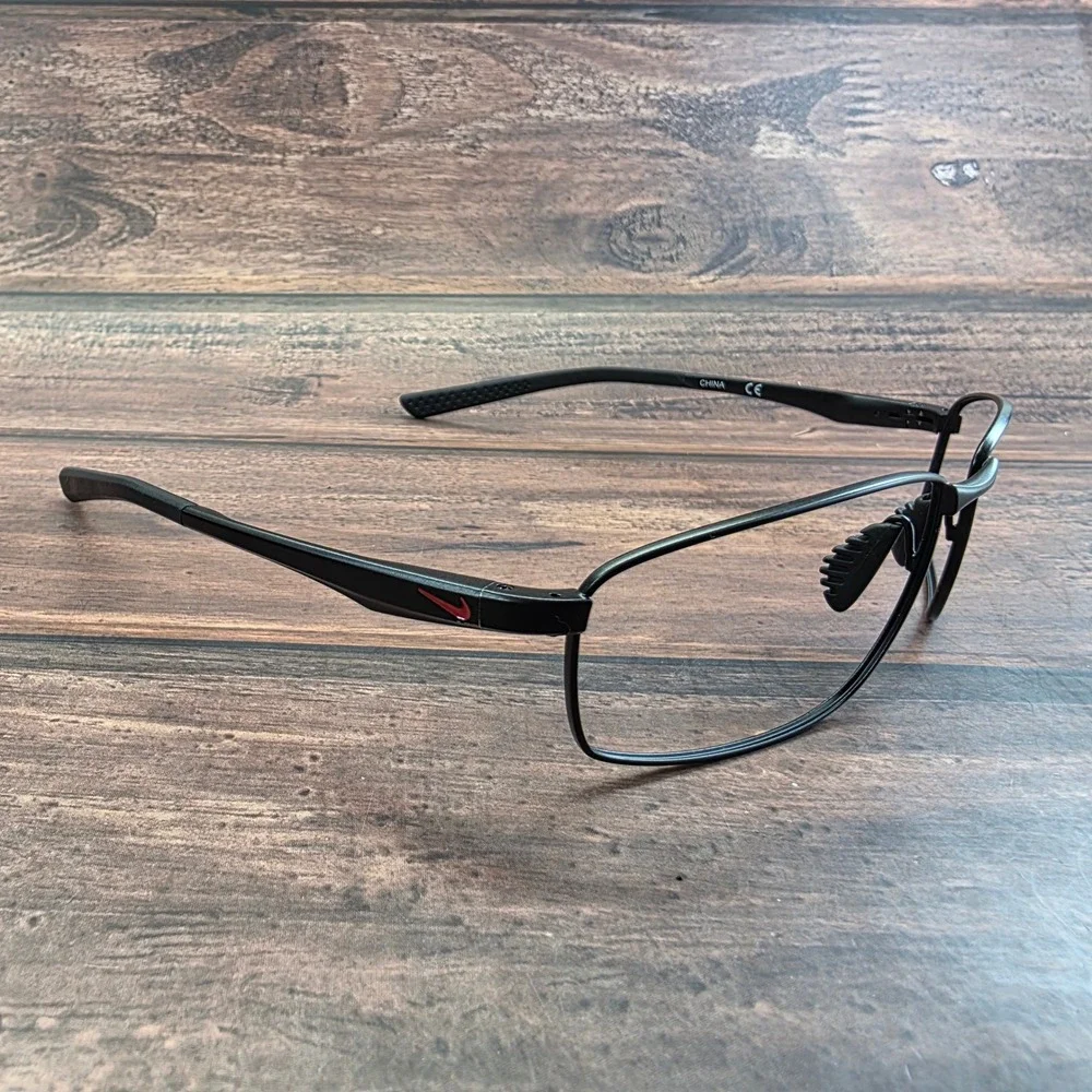 Nike Avid EV0589‎ 001 606 Matte Black Rectangular Eyeglasses Mens Frames